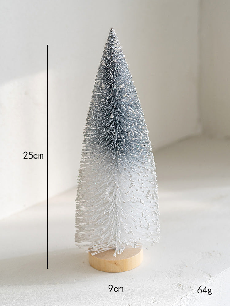 Frosted Miniature Christmas Tree Set Berriscent
