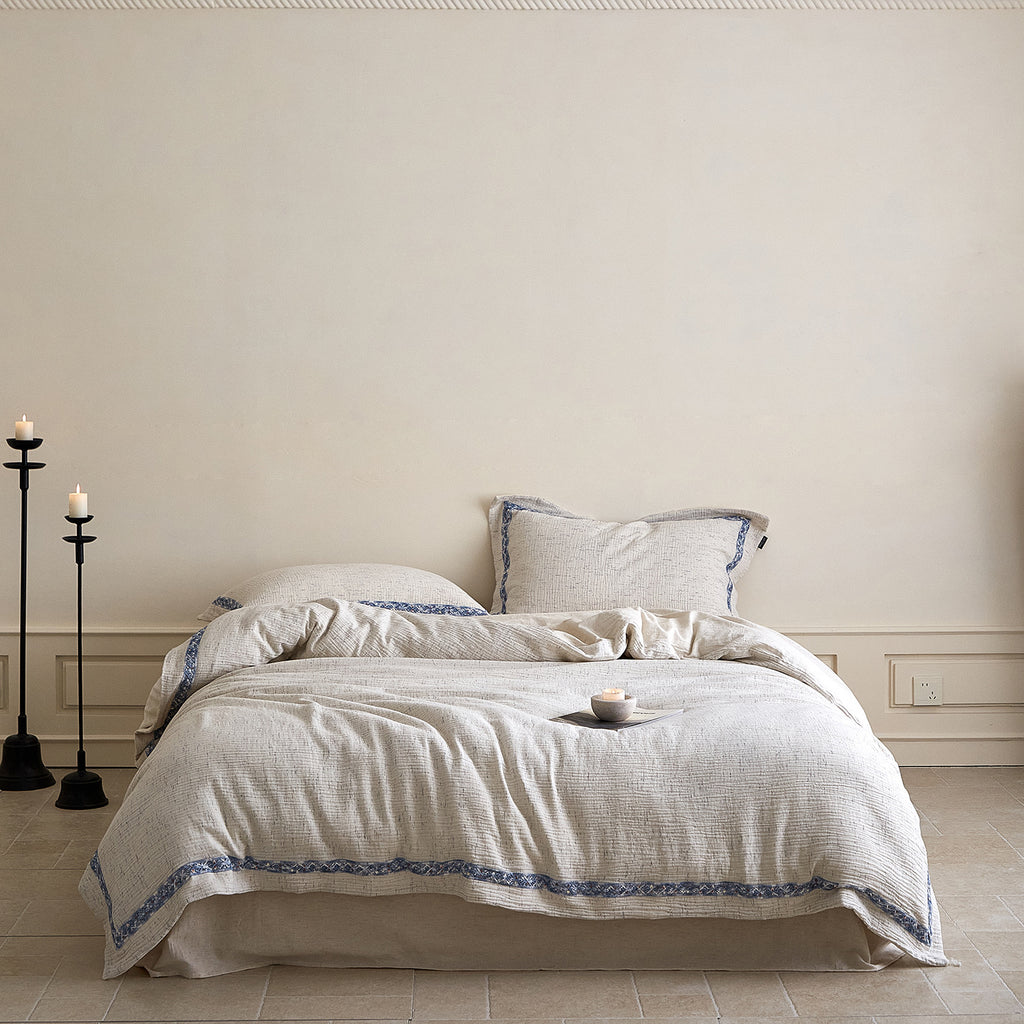 The Zen Drift Series | 80/20 Cotton-Linen Bed Linen
