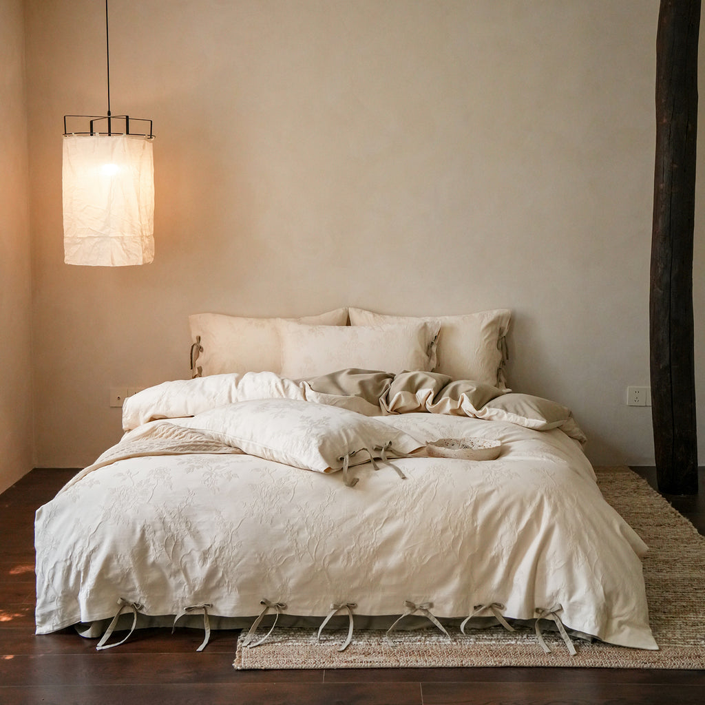 Long-Staple Cotton Brushed Bedding Set Berriscent