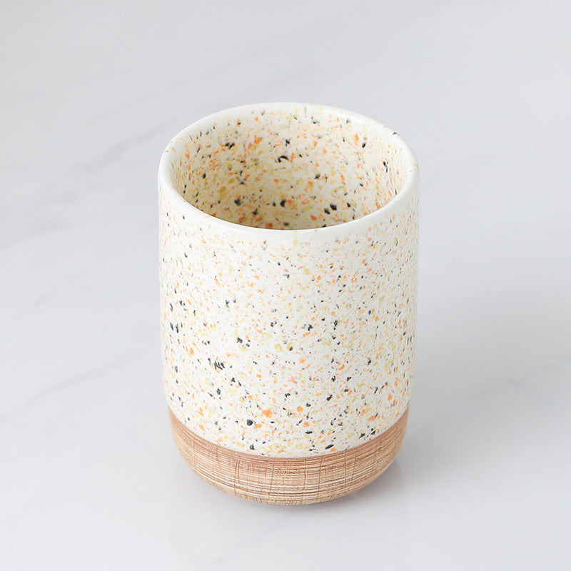 Terra Speck Ceramic Bathroom Set Berriscent