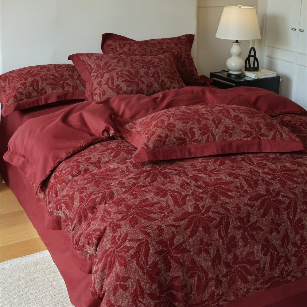 Imperial Bloom Pure Cotton High-End Bedding Set Berriscent