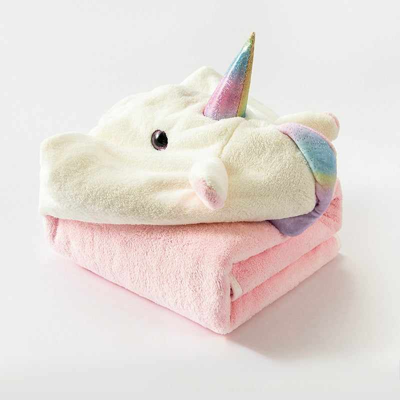 Starlume Unicorn Hooded Towel Berriscent