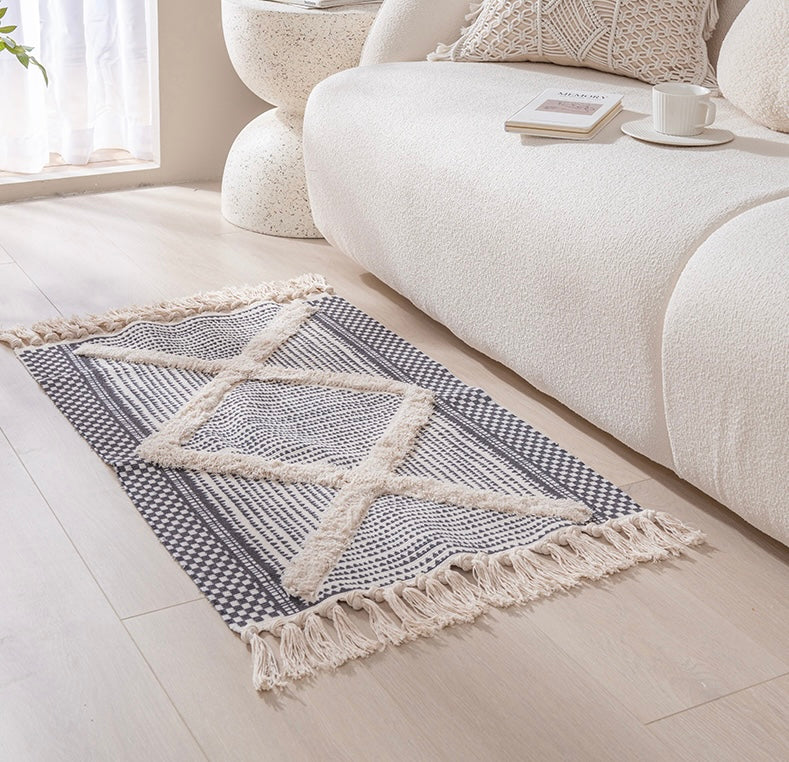 Nordic Texture Handwoven Rug Berriscent