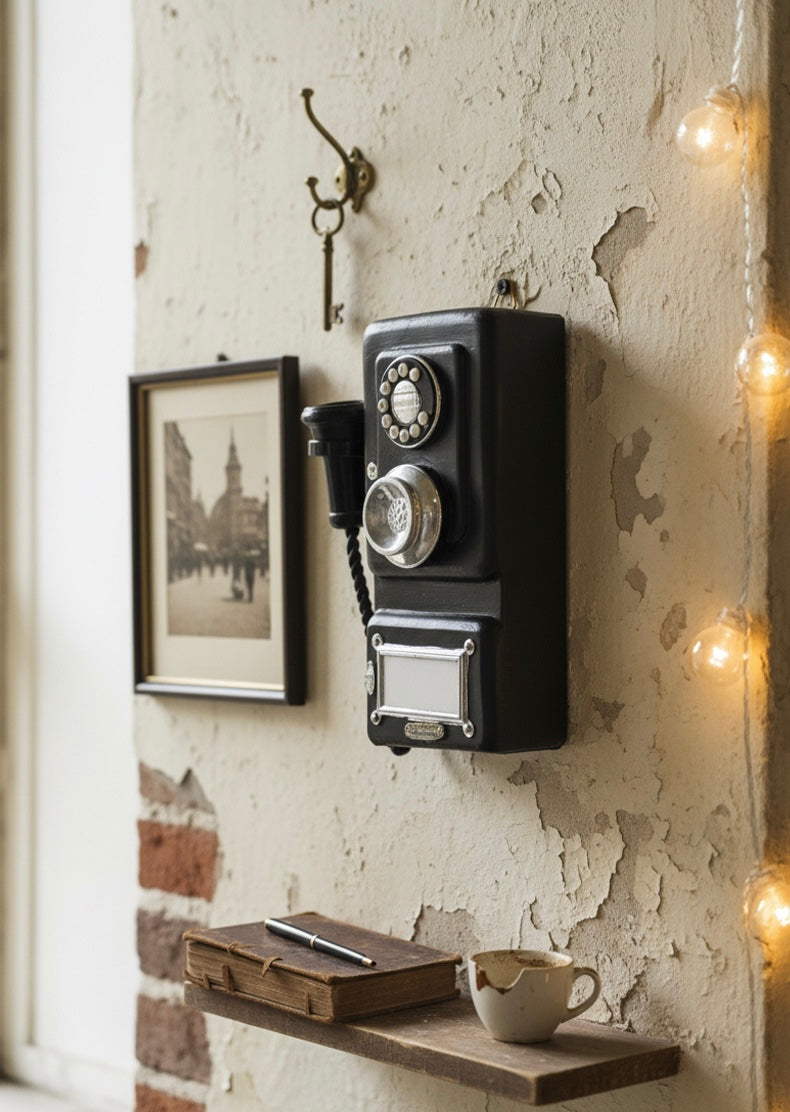 The "Industrial Operator" Tall Retro Wall Telephone Ornament Berriscent