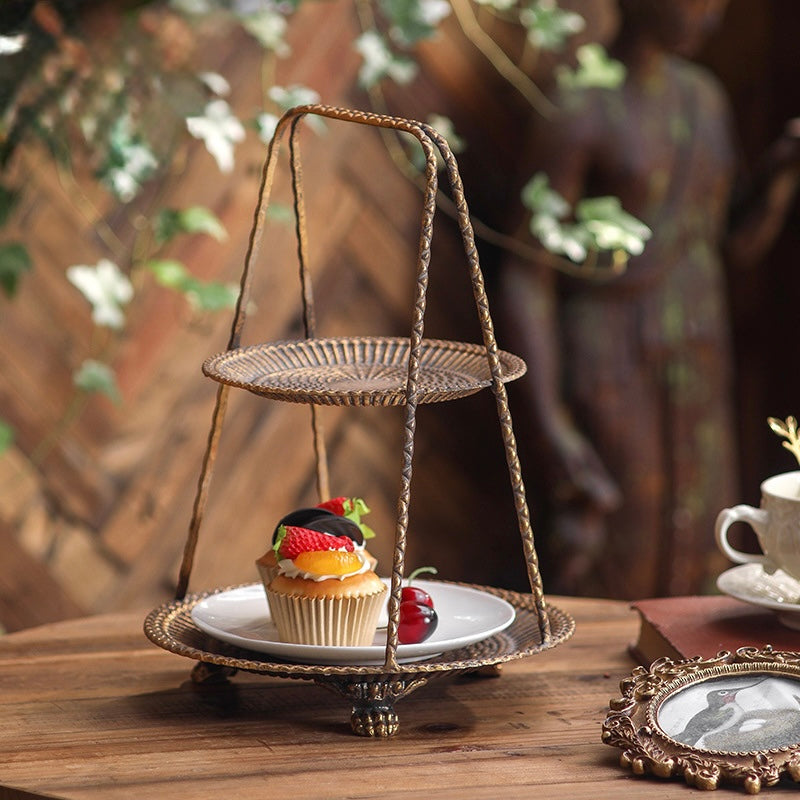 Vintage Two-Tier Dessert Stand  Berriscent