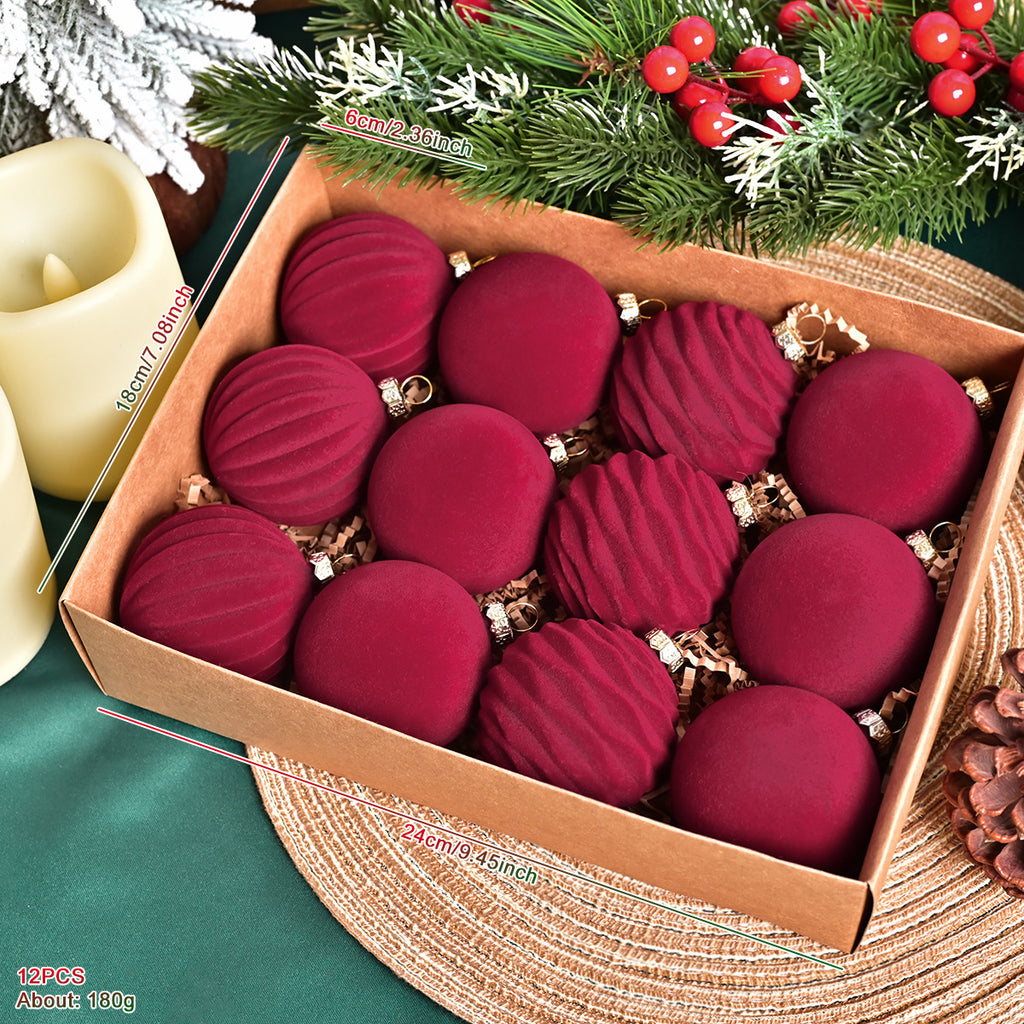 Velour Noel Collection Christmas Baubles Berriscent