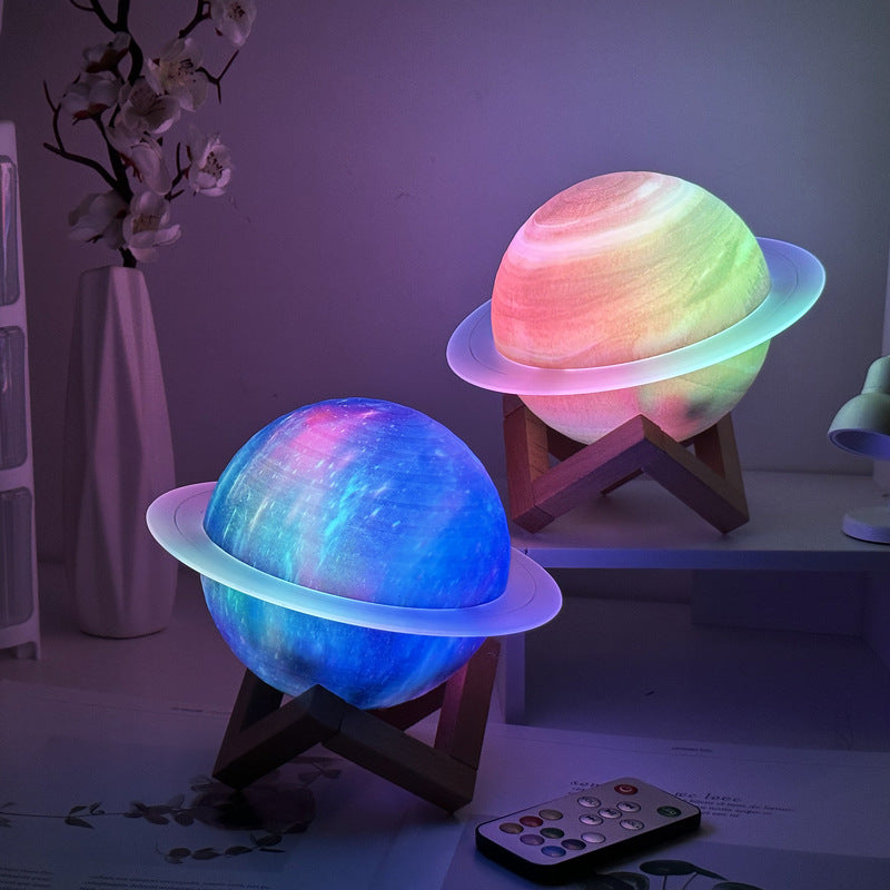 3D Saturn & Star Sky Galaxy Lamp Berriscent