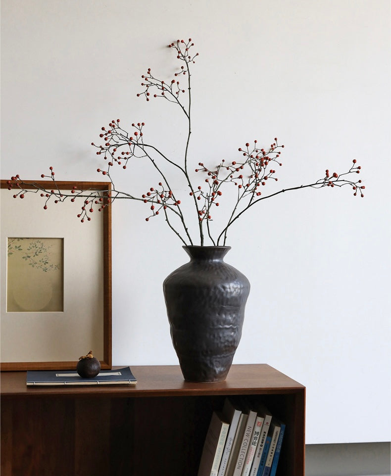 Obsidian Sculpture Vase Collection Berriscent