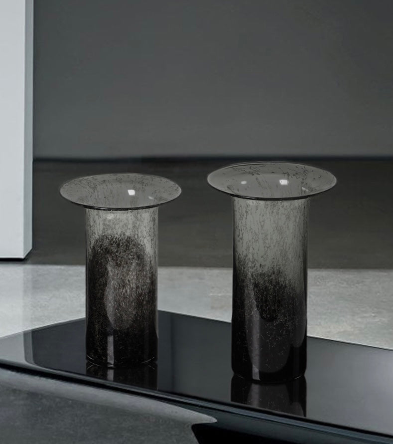 Smoky Gradient Art Glass Vase Berriscent