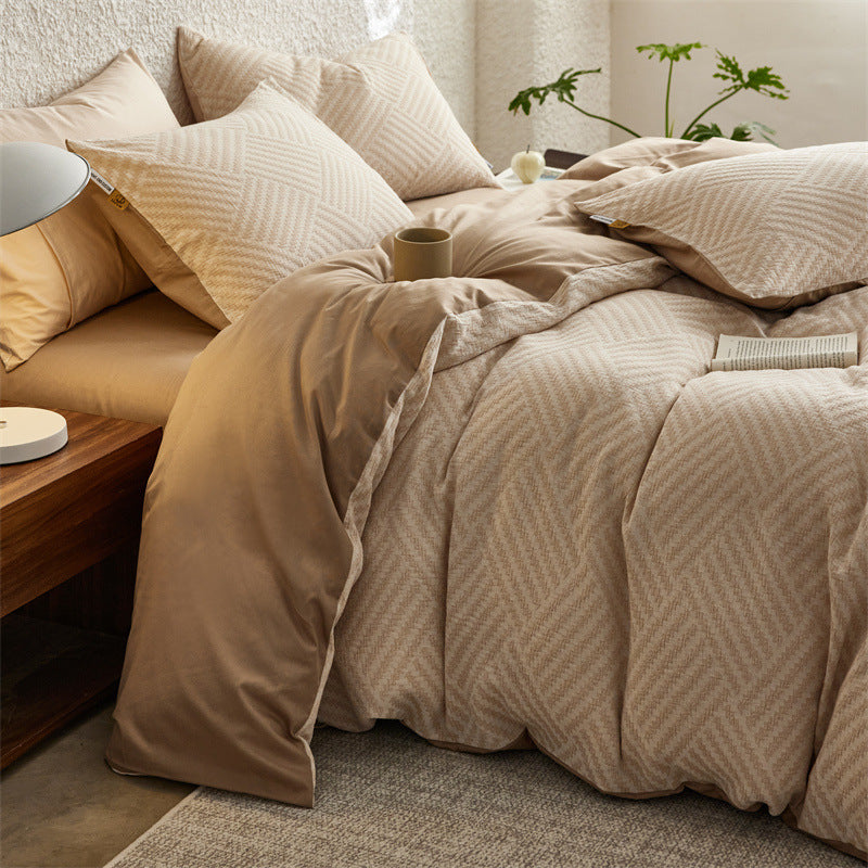 The Parquet Weave | 40s Double-Jacquard Cotton Bed Linen