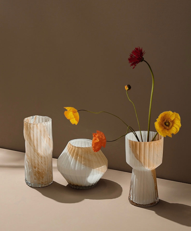 Sandy Marble Glass Vase Berriscent