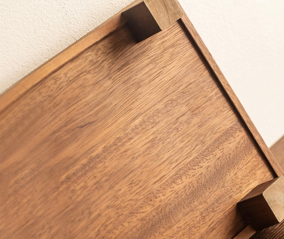 Solid Walnut Elevated Display Tray Berriscent