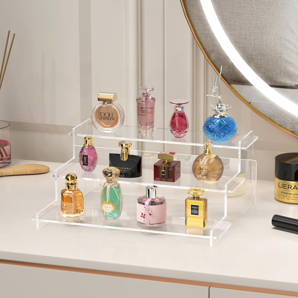 Three-Tier Acrylic Vanity Storage Stand Berriscent