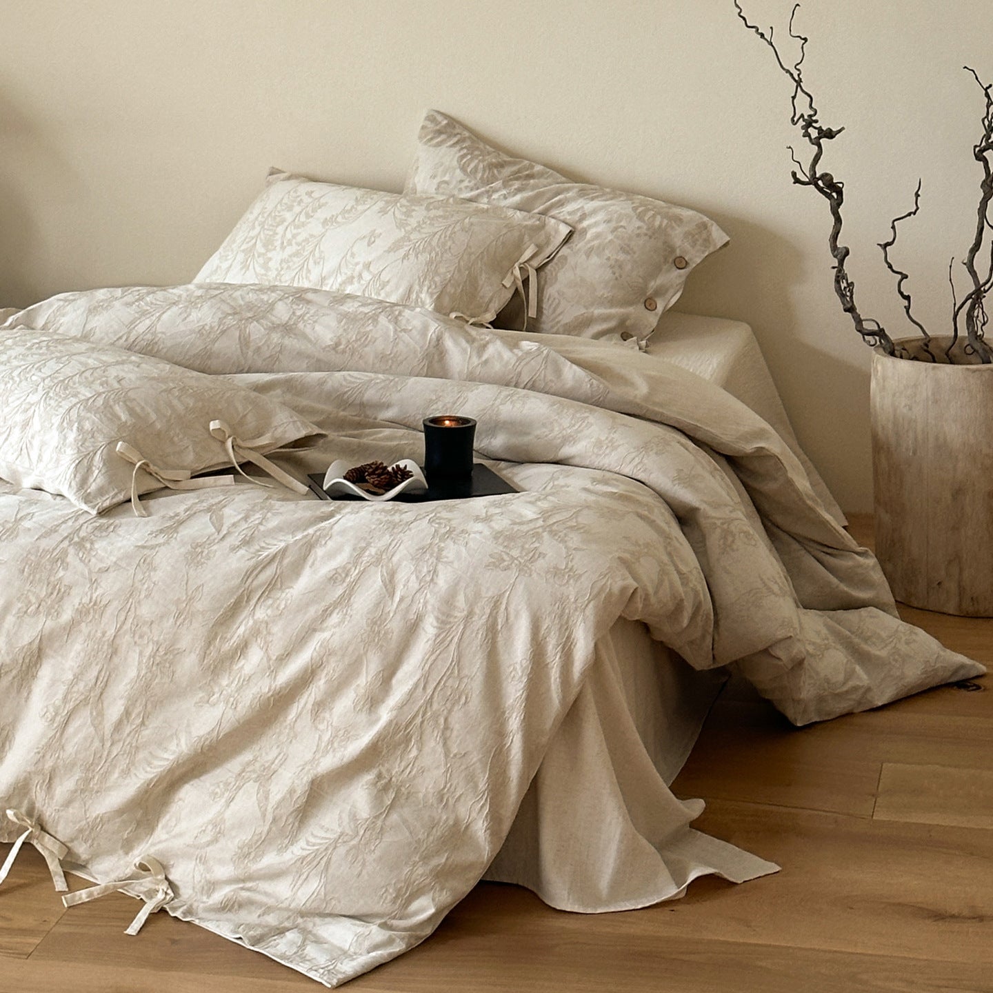 Botanica Relief | 3D-Jacquard Linen-Rich Bed Linen