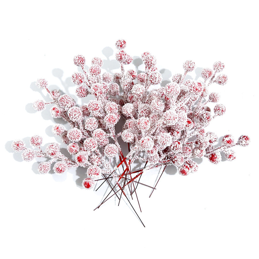 Festive Artificial Red Berry Stems Berriscent