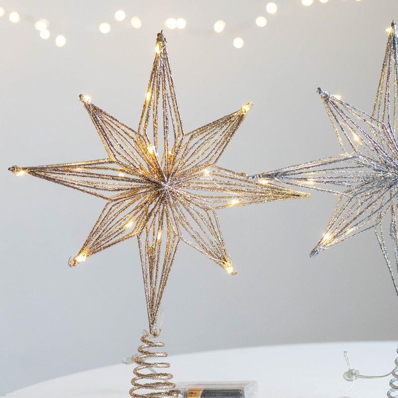 Starlight Elegance — LED Christmas Tree Topper Star
