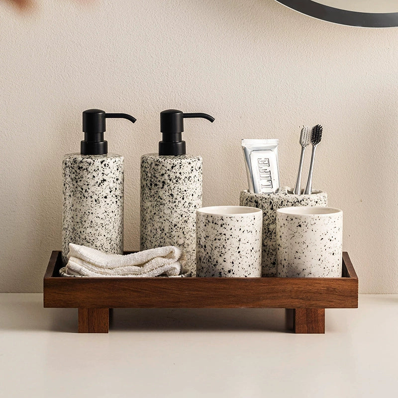 Terra Speckle Ceramic Bathroom Collection Berriscent