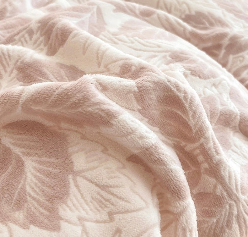 Rosé Velvet Bloom Bedding Set Berriscent
