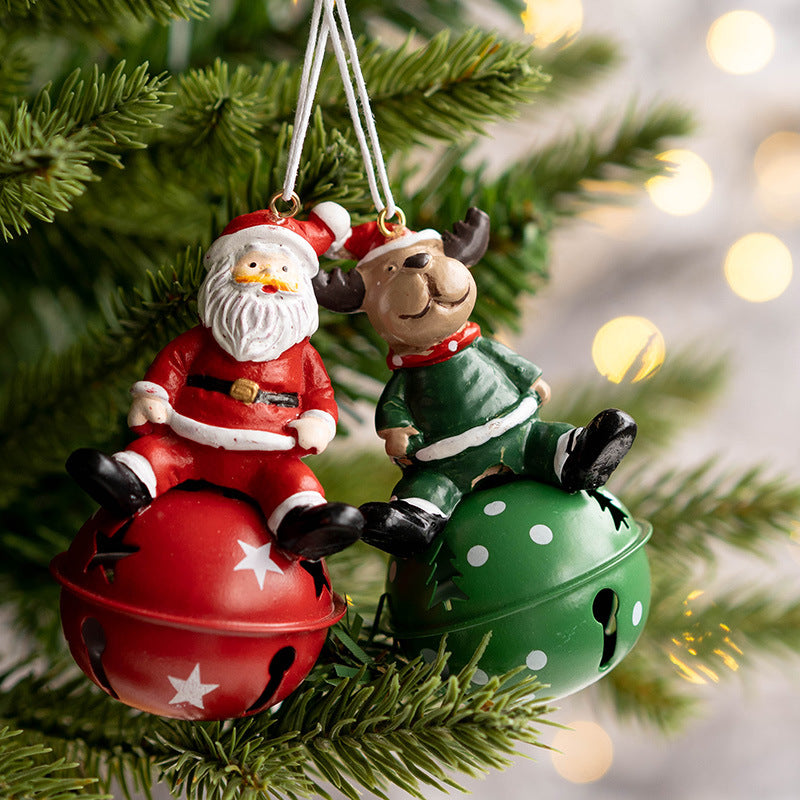 Jingle Companions – Santa, Snowman & Reindeer Bell Ornaments Collection Berriscent