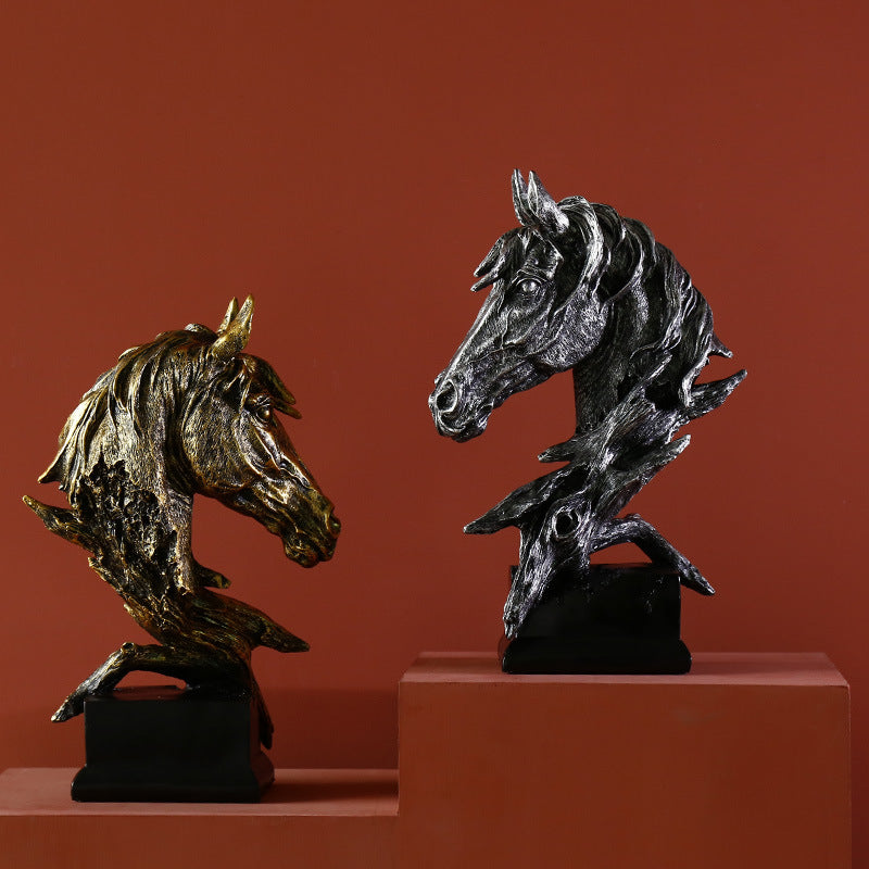 Ethereal Stallion Bust – Decorative Sculpture