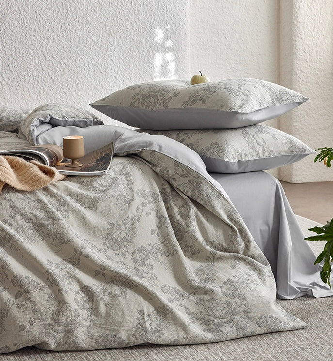 The Rose Garden | 40s Double-Jacquard Cotton Bed Linen