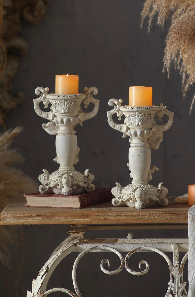 Baroque Cherub Candle Holder Berriscent