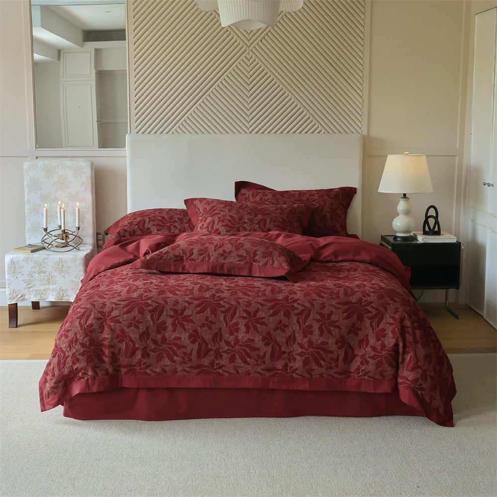 Imperial Bloom Pure Cotton High-End Bedding Set Berriscent
