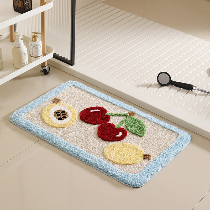 Fruit Pattern Tufted Bath Mat Berriscent