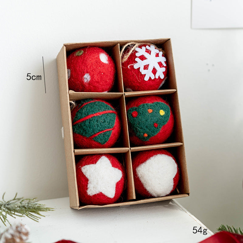 Nordic Wool Baubles — Handcrafted Felt Christmas Ornaments (Assorted Sets)
