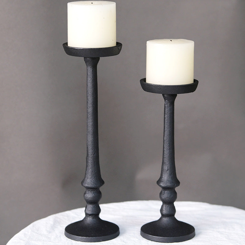Minimalist Wrought Iron Candle Holder Set (2 pcs) Berriscent