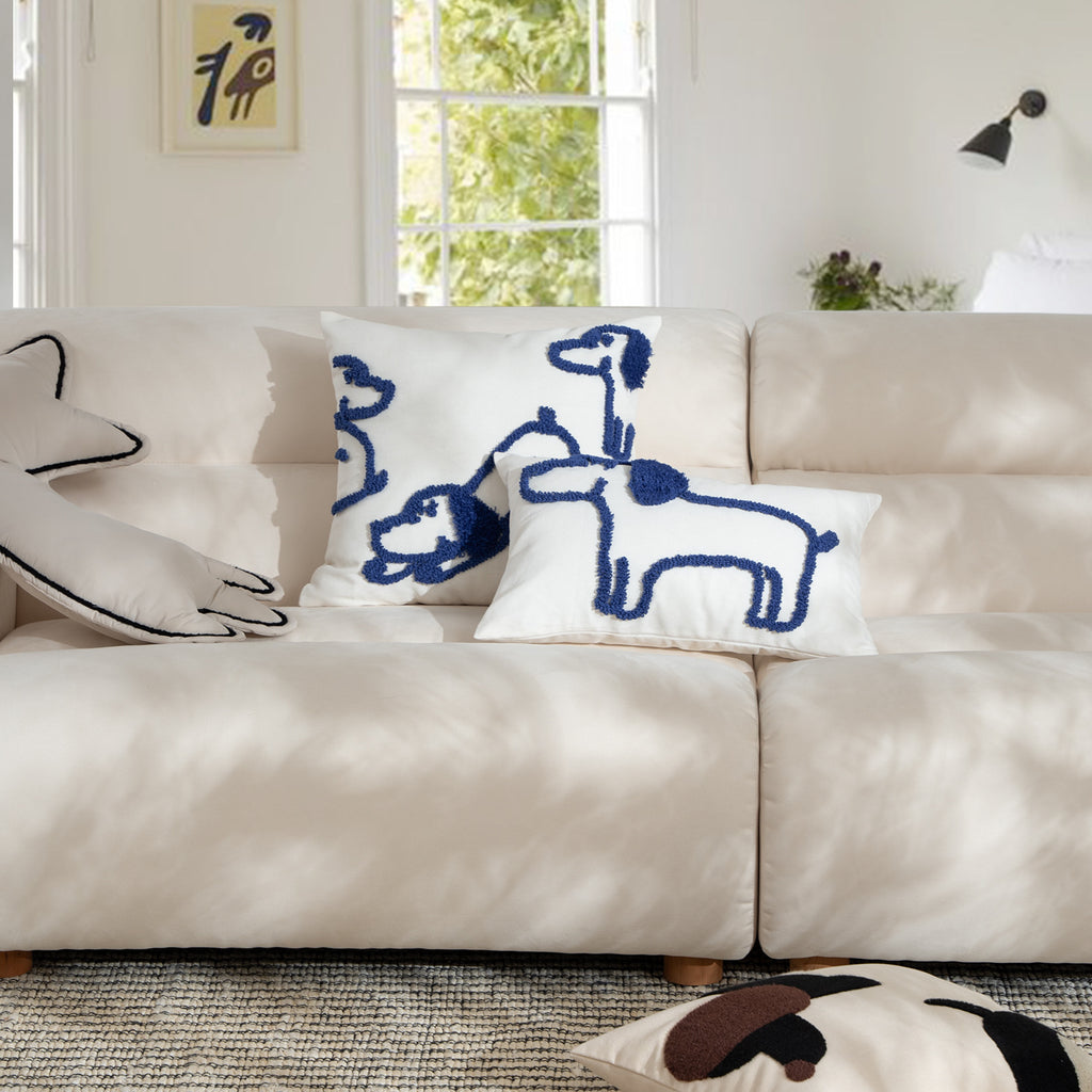 Dachshund Line Art Pillow Case Berriscent