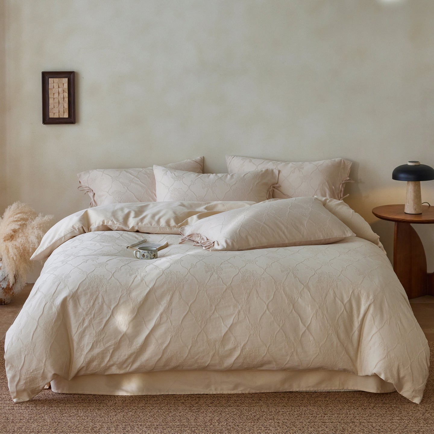 The Relief Ribbon | Brushed 3D Jacquard Bed Linen