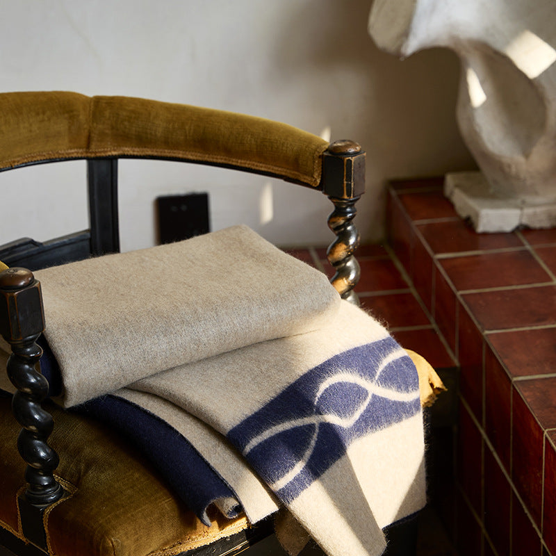 Alashan Cashmere Wool Double-Sided Blanket – 130 × 200 cm Berriscent