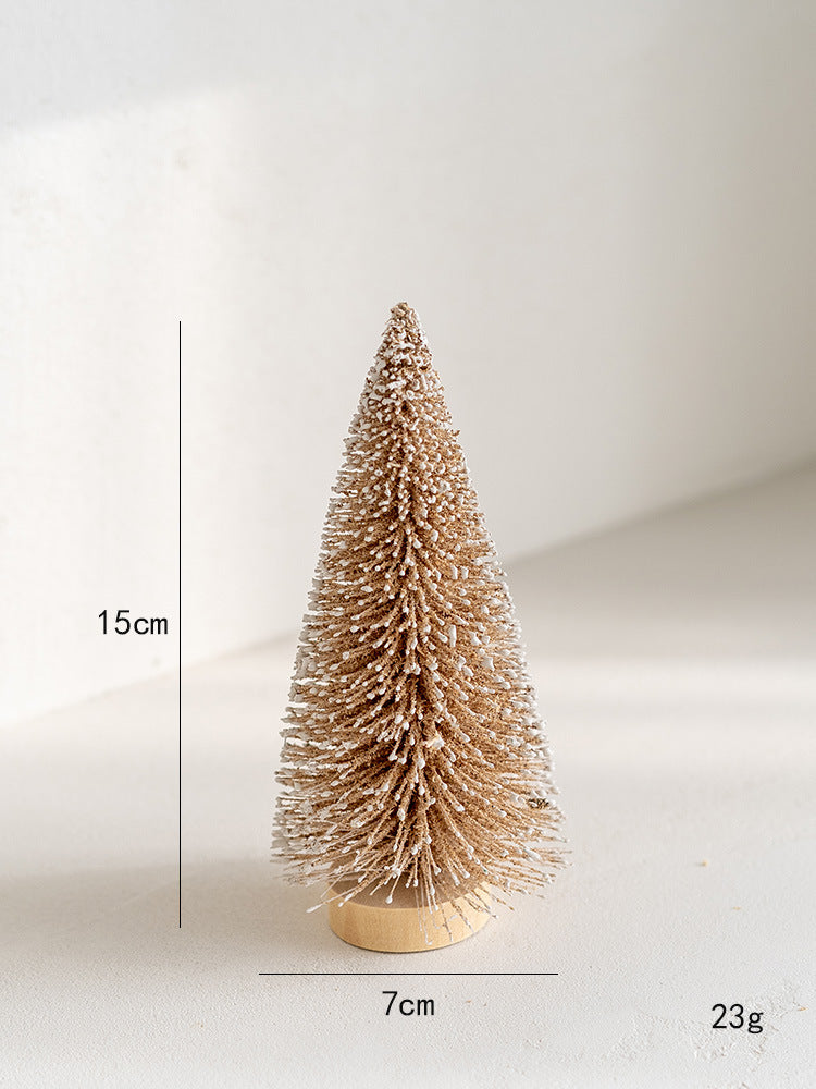 Frosted Miniature Christmas Tree Set Berriscent