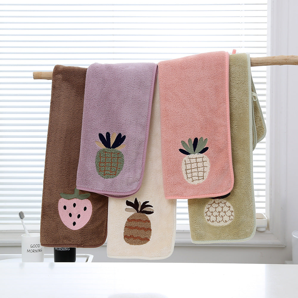 Soft Orchard Coral Fleece Towels Berriscent