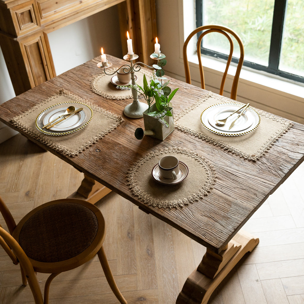 Rustic Bloom Round Placemat – 38 cm Berriscent