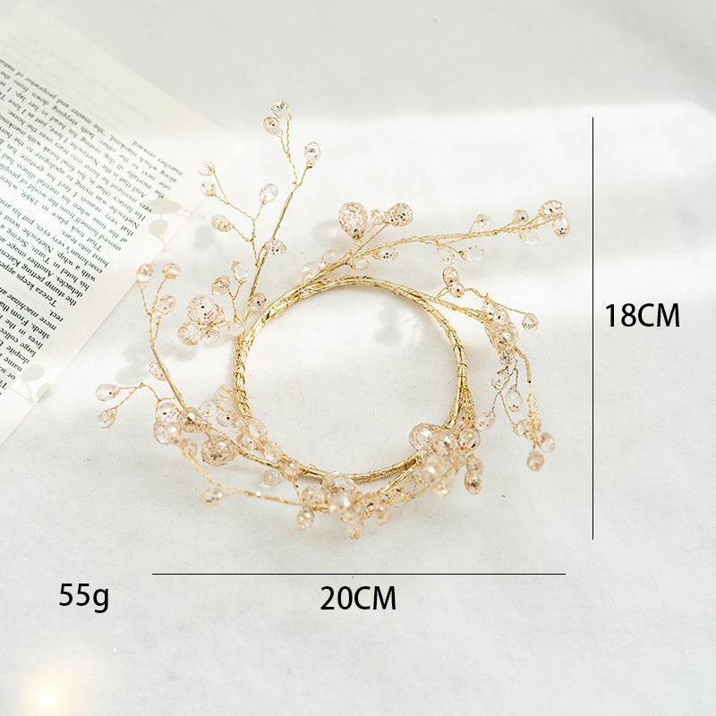 Golden Glitter Decorative Branches & Garlands Collection