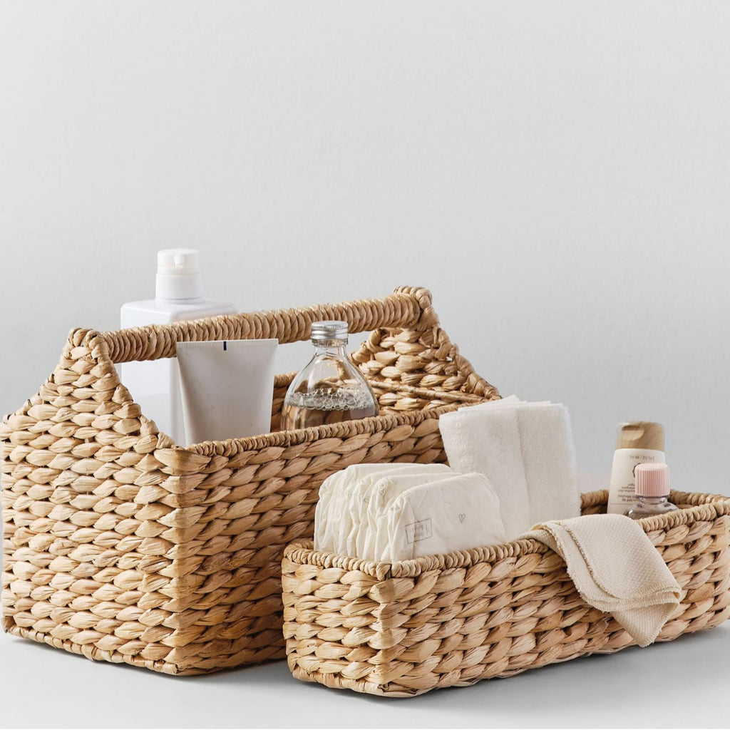 Handwoven Water Hyacinth Storage Basket Berriscent