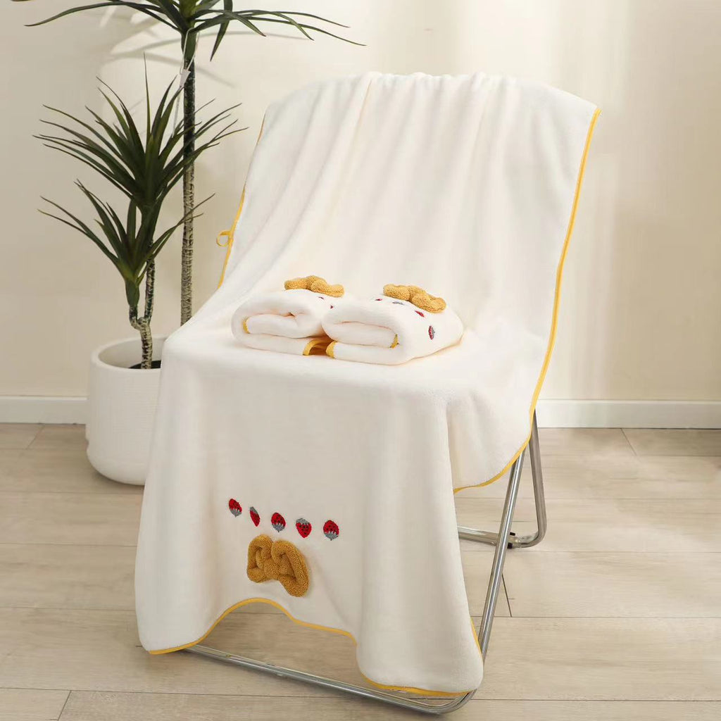 Strawberry Bow Comfort Towel Berriscent