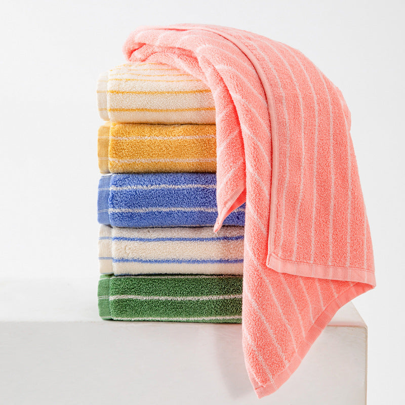 Striped Cotton Face Towel Berriscent