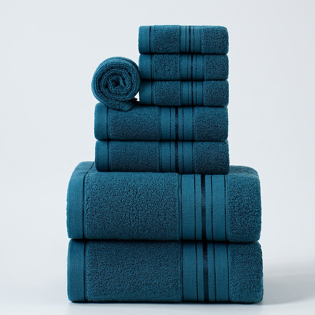 Border Rhythm | 8-Piece Cotton Towel Set