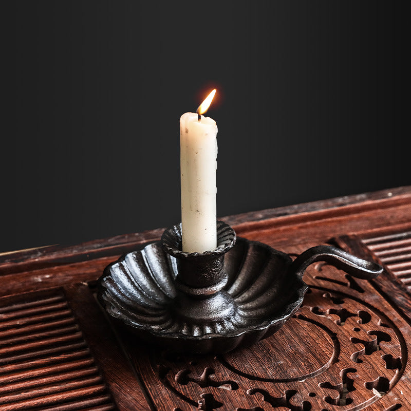 Eternal Ember Cast-Iron Chamber Candle Holder Berriscent