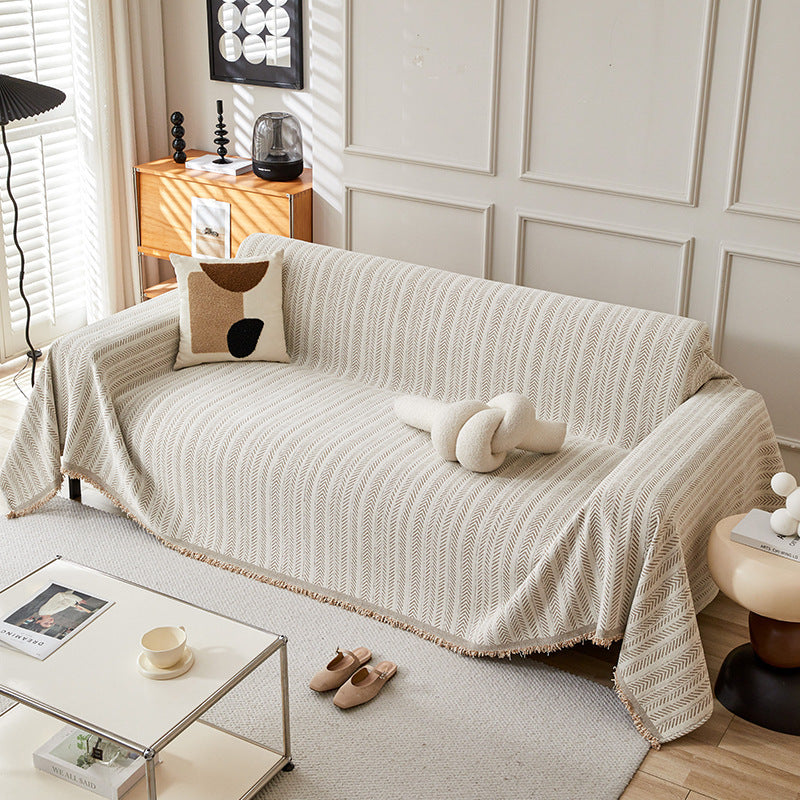 Herringbone Chenille Sofa Cover Berriscent