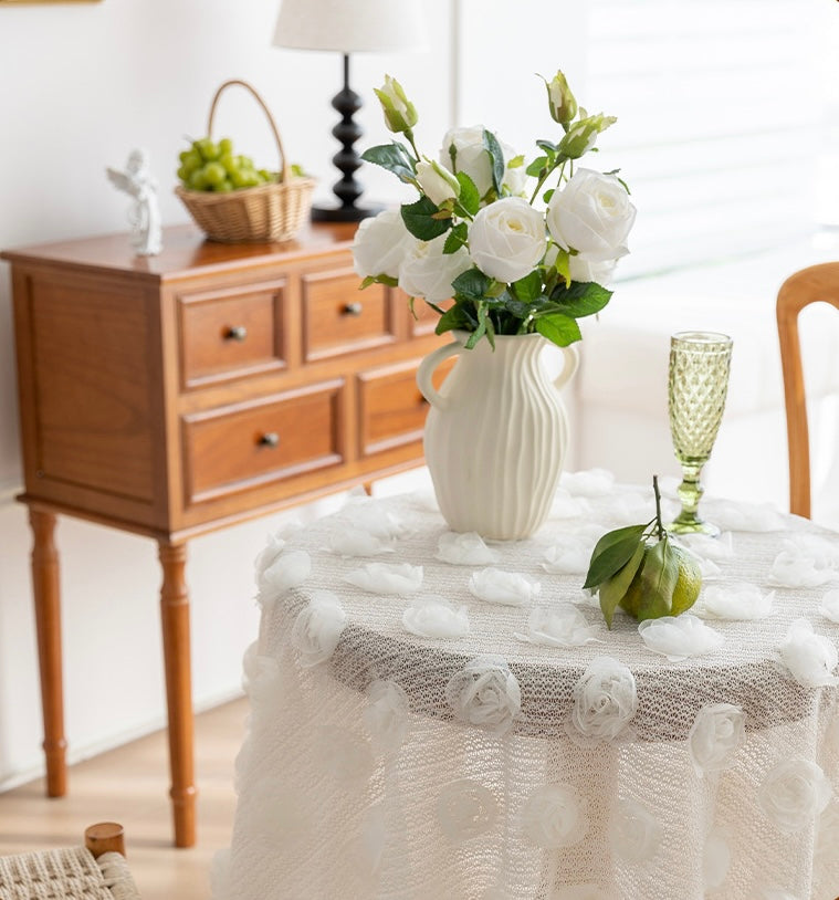 The Orchard Lace | Textured Floral Tablecloth