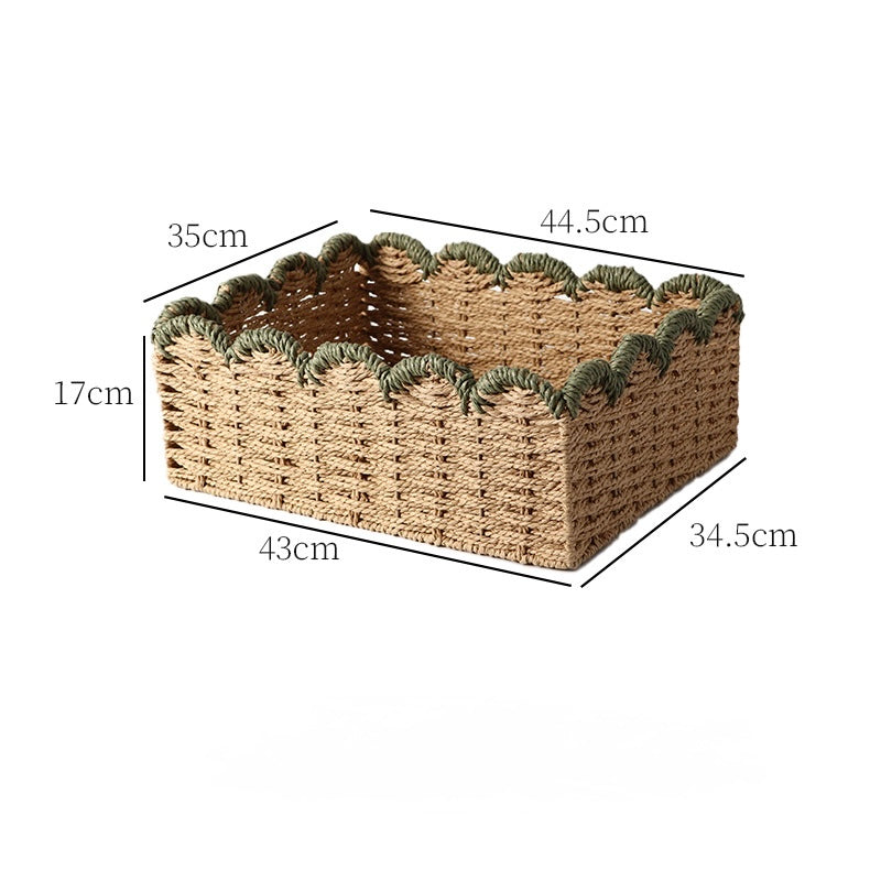 Handwoven Natural Rope Storage Basket Berriscent