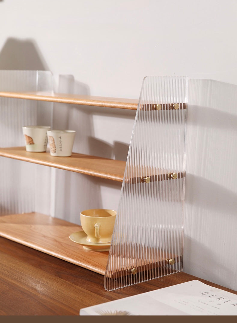 Lumière Three-Tier Acrylic & Wood Organizer Berriscent