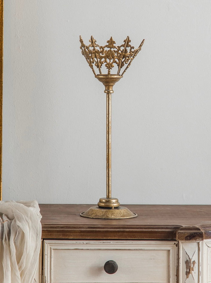 Baroque Gold Candle Holder Set – 3 Pieces Berriscent