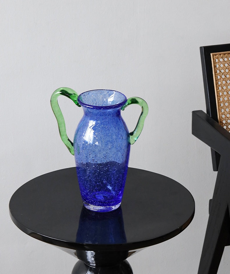 Artisanal Bubble-Glass Vase Collection Berriscent