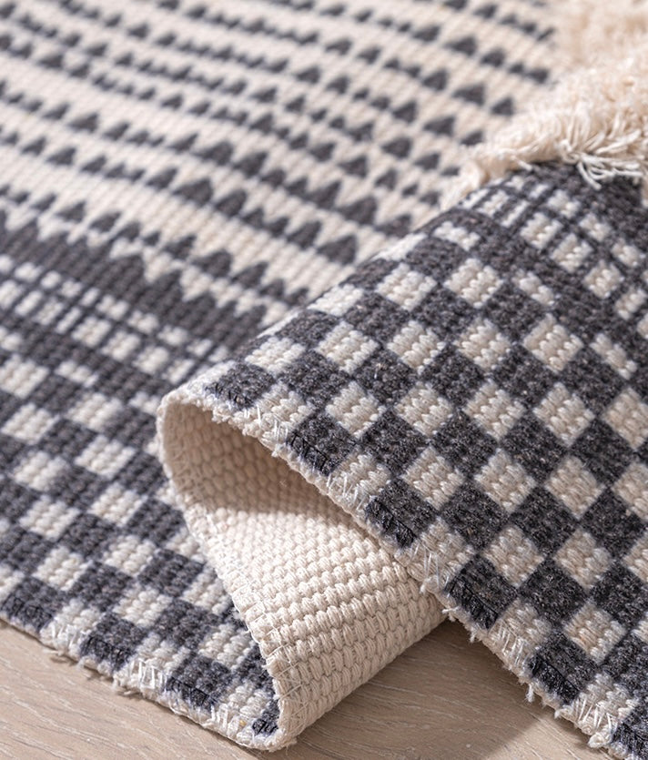 Nordic Texture Handwoven Rug Berriscent