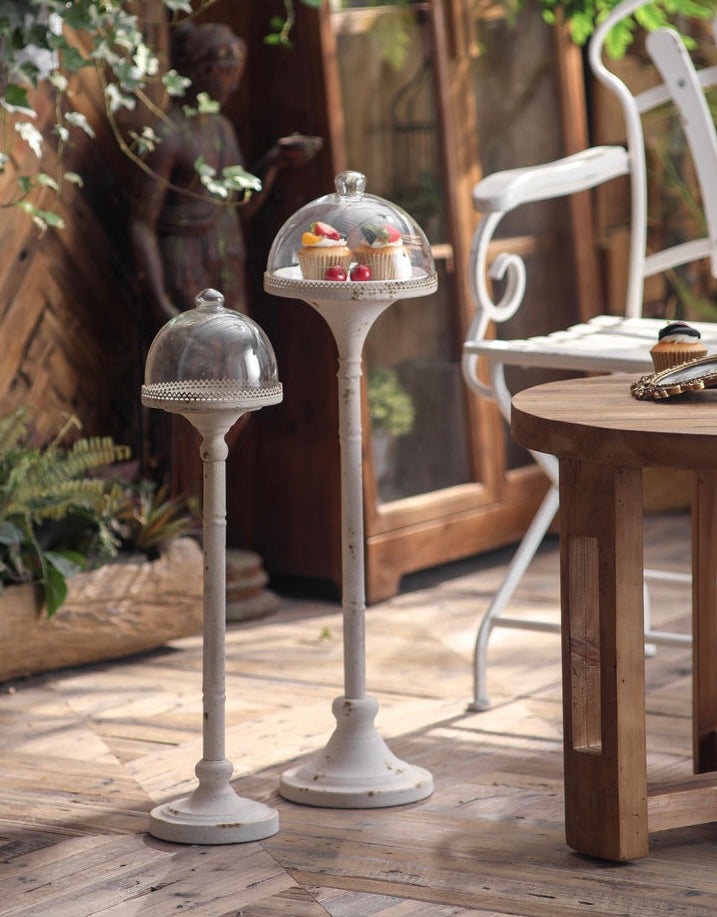 Vintage Glass Dome Pedestal Stand – Handcrafted Display Berriscent
